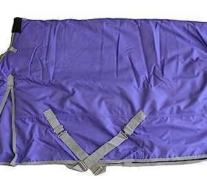 1200D Waterproof Poly Turnout Blanket 400g - Purple 74"