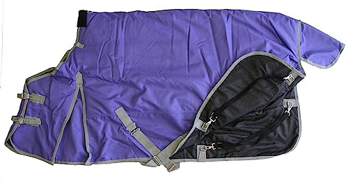 1200D Waterproof Poly Turnout Blanket 400g - Purple 74"