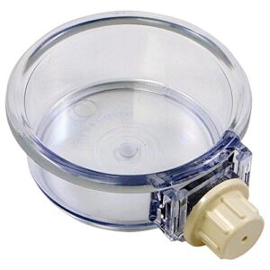 first prize pets smartcrock round in-&-out crock, medium - 5 inches diameter, 10 ounce (1296ml), clear