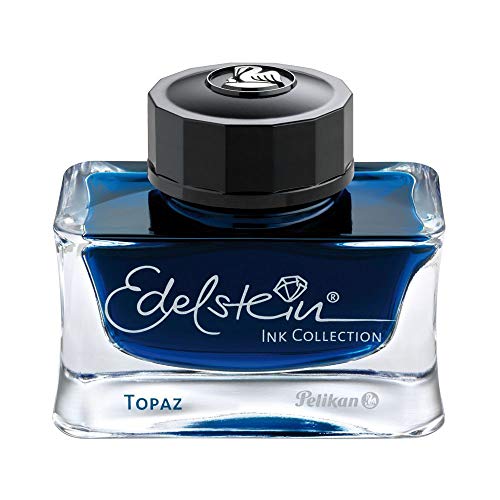 Pelikan Edelstein Bottled Ink for Fountain Pens, Blue Topaz, 50ml, 1 Each (339382)