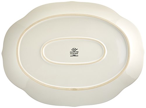 Lenox French Perle Oval Platter, White -