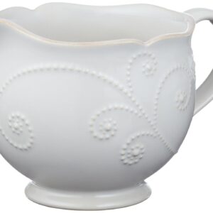 Lenox French Perle Sauce Pitcher, White -