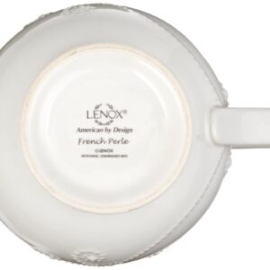 Lenox French Perle Sauce Pitcher, White -