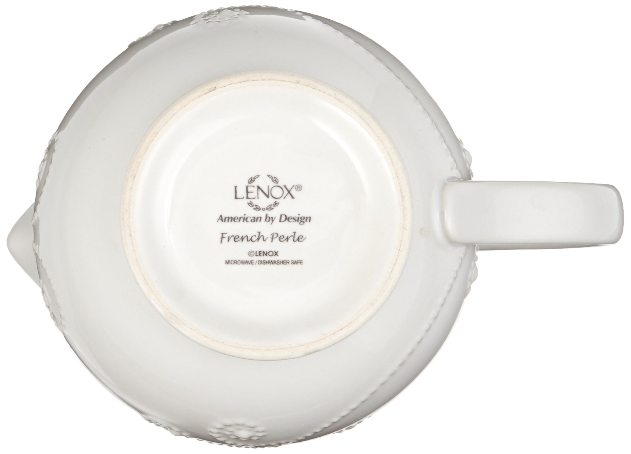 Lenox French Perle Sauce Pitcher, White -