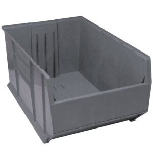 quantum storage systems qrb246gy rackbin container gray, 47-7/8"l x 23-7/8"w x 17-1/2"h