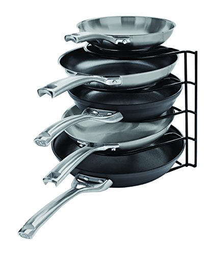 Rubbermaid Pan Organizer, Cookware Rack, Black