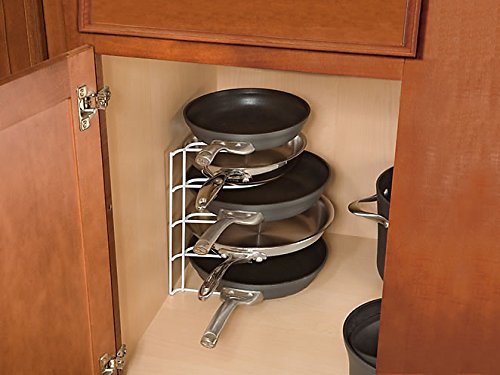 Rubbermaid Pan Organizer, Cookware Rack, Black