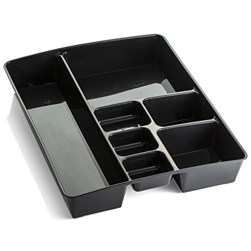 Officemate OIC, Achieva 30% Post Consumer Plastic Recycled Deep Drawer Tray, 15-1/8 X 11-1/2 X 2-1/4 in, Black