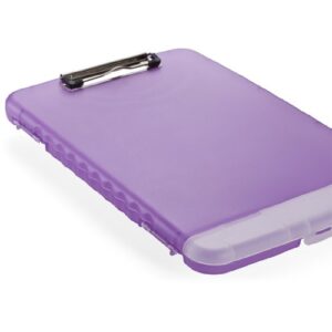 Officemate Slim Clipboard Storage Box, Purple (83305) (1 Clipboard)