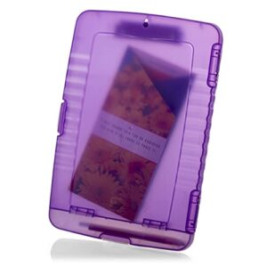 Officemate Slim Clipboard Storage Box, Purple (83305) (1 Clipboard)