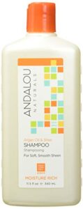 andalou naturals argan oil & shea moisture rich shampoo, orange, 11.5 ounce