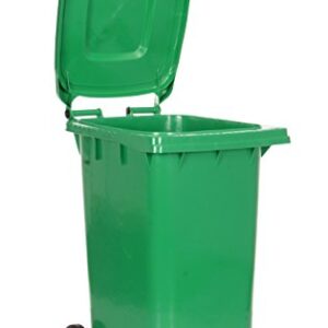 TH-64-GRN Trash Can, Polyethylene, 23-1/2" Width, 39-3/4" Height, 29-1/4" Depth, 64 gallon Capacity, Green