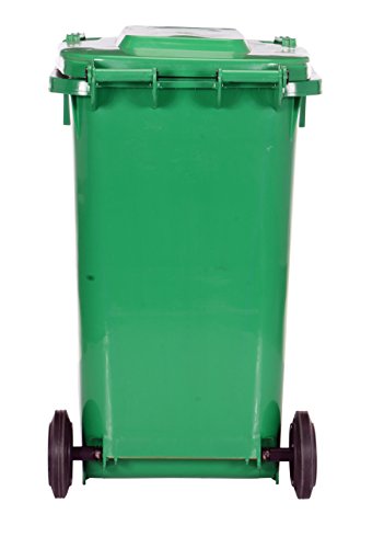 TH-64-GRN Trash Can, Polyethylene, 23-1/2" Width, 39-3/4" Height, 29-1/4" Depth, 64 gallon Capacity, Green