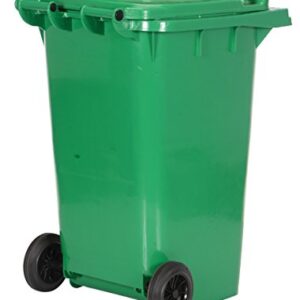 TH-64-GRN Trash Can, Polyethylene, 23-1/2" Width, 39-3/4" Height, 29-1/4" Depth, 64 gallon Capacity, Green