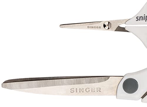 SINGER 07175 Sewing and Detail Scissors Set with Comfort Grip,White,pink