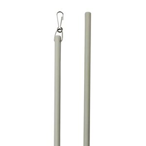 kirsch 30" fiberglass drapery baton wand with stainless steel snap hook