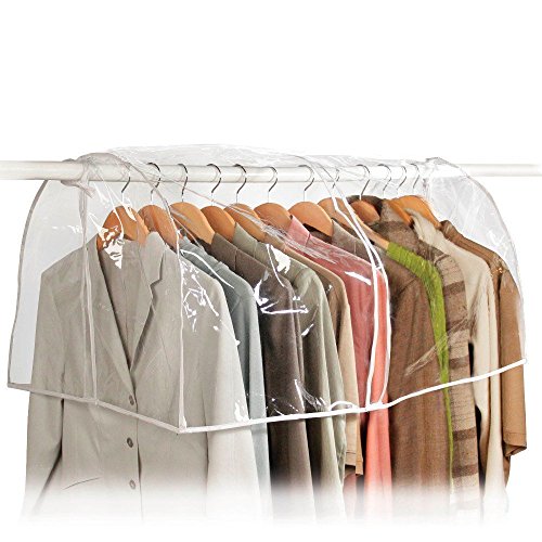 Richards Homewares - Clear Vinyl Storage Closet Garment Cover, 36"x22"x18" (1-Pack)