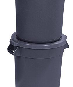 Carlisle FoodService Products 34101023 Bronco Round Waste Container Only, 10 Gallon, Gray