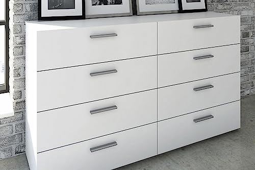 Tvilum Austin 8-Drawer Dresser, White