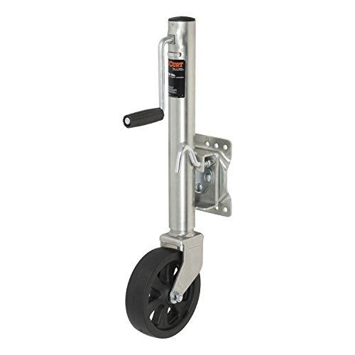 CURT 28116 Marine Boat Trailer Jack with 8-Inch Wheel, 1,500 lbs. 11 Inches Vertical Travel