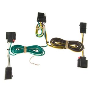 curt 56133 vehicle-side custom 4-pin trailer wiring harness, fits select dodge durango , black