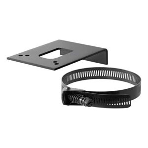 CURT 57204 Vehicle-Side Trailer Wiring Harness Clamp-On Bracket Mount for 4-Way, 5-Way or 6-Way GLOSS BLACK POWDER COAT