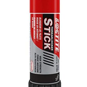 Loctite 268 Red Threadlocker Glue Stick: All-Purpose, High-Strength, Anaerobic, for Heavy-Duty Applications, Works on All Metals | Red, 9 Gram Wax Stick (PN: 37701-511537)