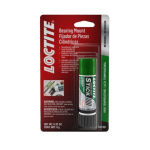 Loctite 640482 High-Temperature Bearing Mount Stick: Wax-Like Stick, Secure Parts, Seal Joints, Prevent Corrosion, for Cylindrical Metal Assemblies | Red, 9 Gram Stick