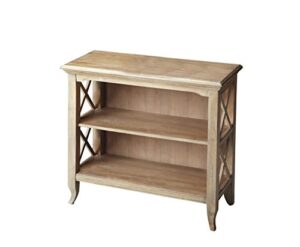 butler newport driftwood low bookcase