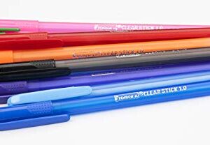 Promarx Fashion Stick Ballpoint Pens, 1.0 mm, Assorted Colored Ink, 10-Count