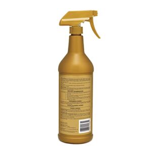 Farnam Bronco Gold Horse Fly Spray, Grooming Aid, Coat Conditioner, 32 Ounces, Quart Spray