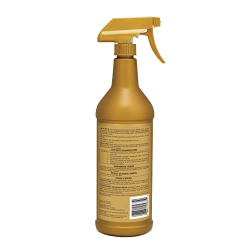 Farnam Bronco Gold Horse Fly Spray, Grooming Aid, Coat Conditioner, 32 Ounces, Quart Spray