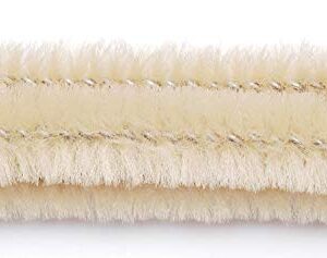 Darice, Beige Chenille Stems (100pc), Perfect for Craft Projects – Classic Pipe Cleaners are Easy to Bend to Create Shapes, Objects-for Kids, Classrooms, Home and More – 6mm x 12” L, 100 Piece 12in