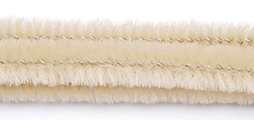 Darice, Beige Chenille Stems (100pc), Perfect for Craft Projects – Classic Pipe Cleaners are Easy to Bend to Create Shapes, Objects-for Kids, Classrooms, Home and More – 6mm x 12” L, 100 Piece 12in