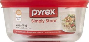 pyrex 1069619 round storage container with lid 1 unit