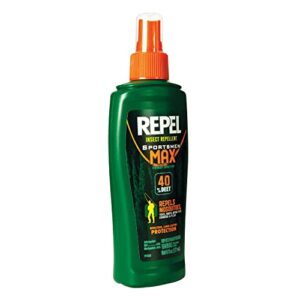 Repel Insect Repellent Sportsman Max Formula Spray Pump 40% DEET, Repels Mosquitoes, Ticks and Gnats, Effective Long-Lasting Protection, 40% DEET (Pump Spray) 6 fl Ounce