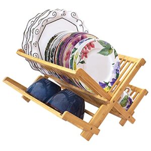 totally bamboo collapsible dish drying rack