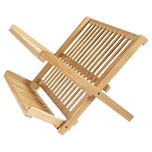 Totally Bamboo Compact Collapsible Dish Drying Rack