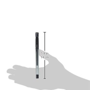 Zebra Z-Grip Stick Gel Pen, 0.7mm, Black, 12 Pack (42510)