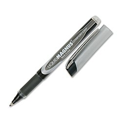 skilcraft 7520-01-587-7791 fine point liquid magnus comfort grip roller ball pen, 0.7mm size, black ink (pack of 4)