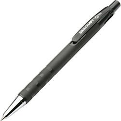 skilcraft 7520-01-352-7309 rubberized fine ball point pen, black (pack of 12)