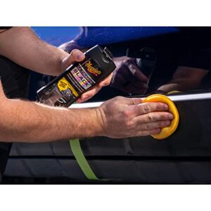 Meguiar's Ultimate Black Plastic Restorer - Restores Black Plastic & Faded Trim Pieces While Adding Durability & UV Protection - 12 Oz