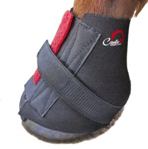 cavallo pastern wrap for horse hoof boot, medium, black