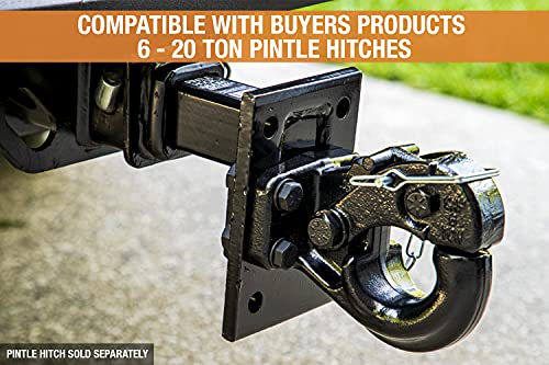 Buyers Products PM87 3-Position Pintle Hook Mount, Black, 9 in. Shank