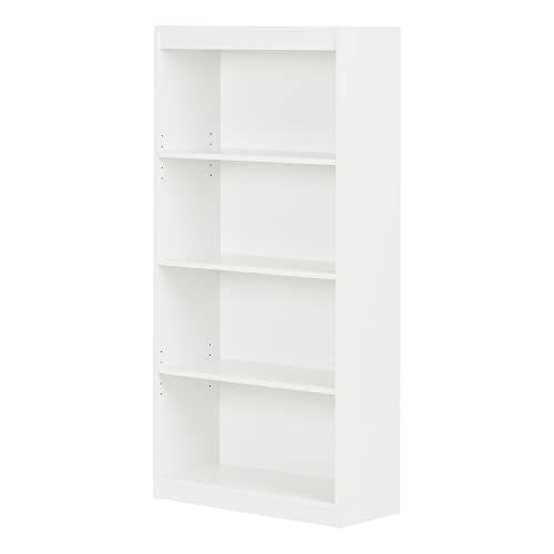 South Shore Axess 4-Shelf Bookcase, Pure White