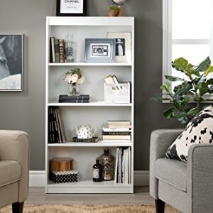 South Shore Axess 4-Shelf Bookcase, Pure White