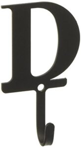 3.63 inch letter d wall hook small