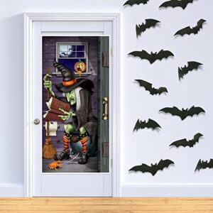 Witch Restroom Door Cover Party Accessory (1 count) (1/Pkg)
