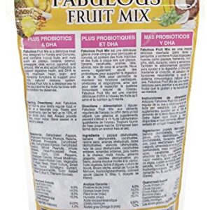 Sun Seed Company Bss59205 Fabulous Fruit Mix Parrot Treats Pouch, 12-Ounce