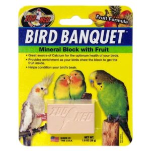 zoo med fruit bird banquet block, small
